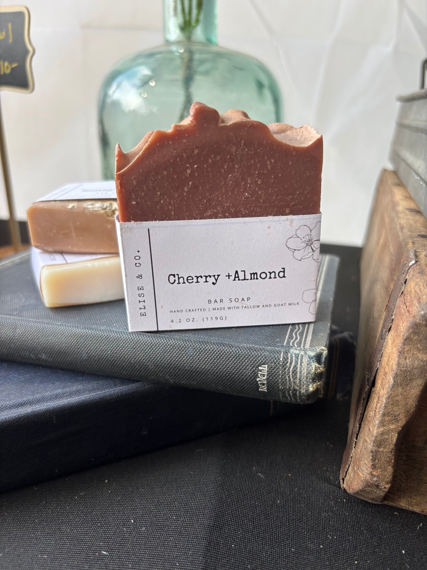 Goat Milk & Tallow Bar Soap - Cherry + Almond