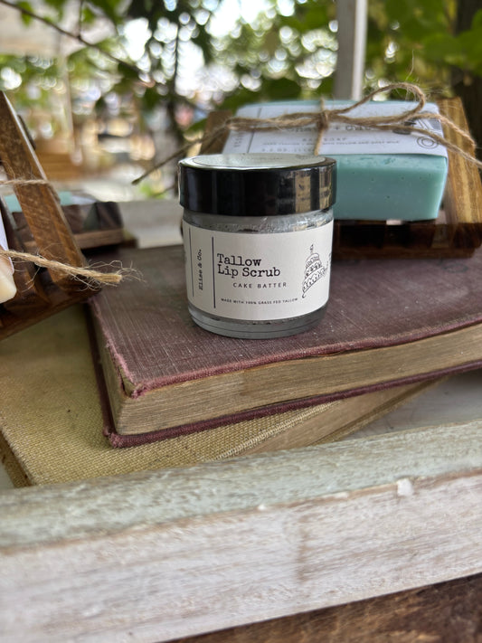 Tallow Sugar Lip Scrub - Cake Batter