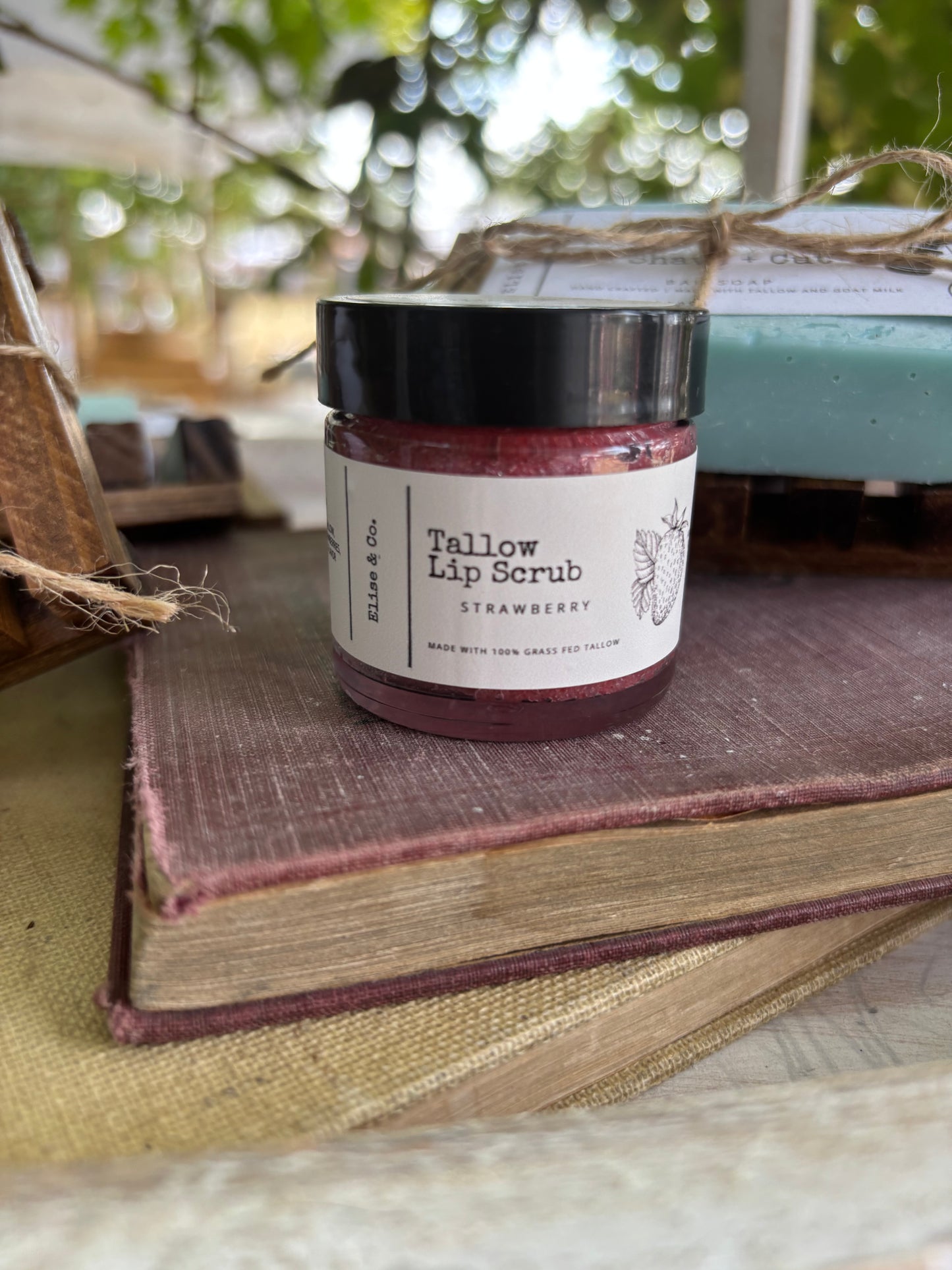 Tallow Sugar Lip Scrub - Strawberry