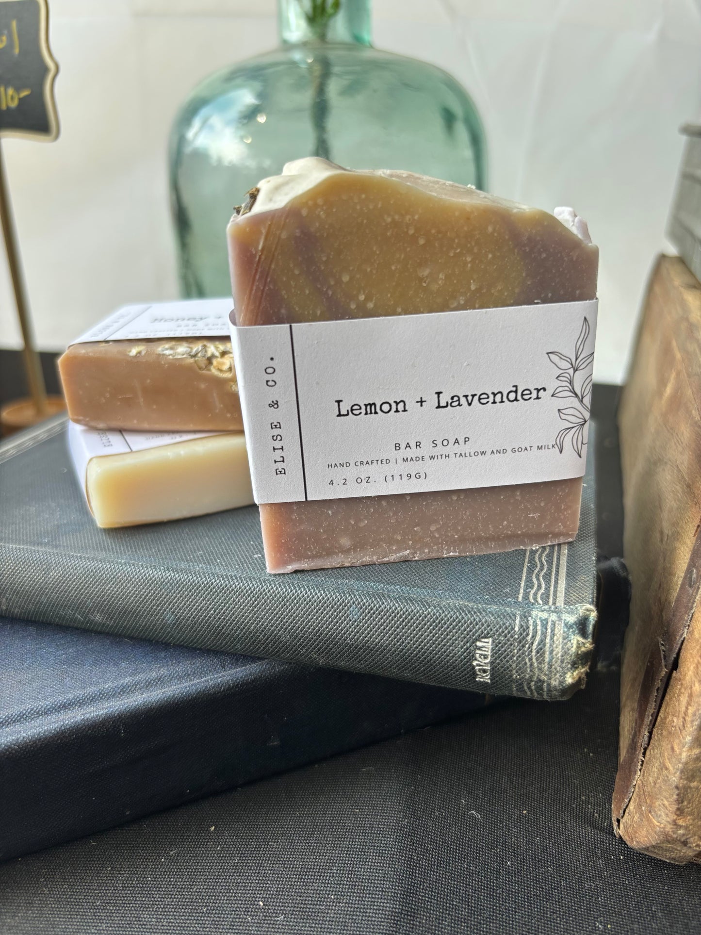 Goat Milk & Tallow Bar soap - Lavender + Lemon