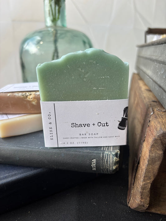 Goat Milk & Tallow Bar Soap - Shave + Cut
